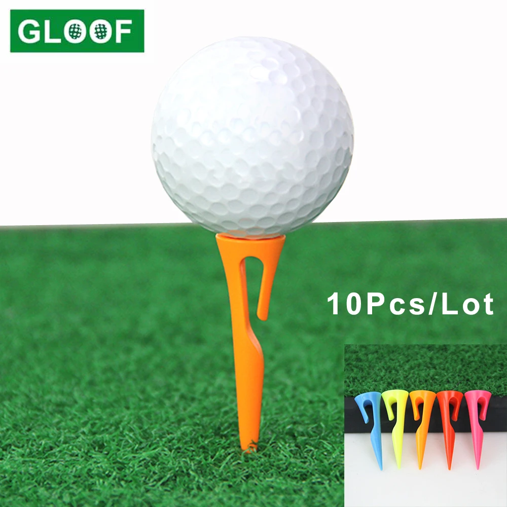 

10Pcs/Lot 42.5mm/55mm/84mm Golf Tees With Hook Clip For Balls Stable Golf Practice Accessories Golf Ball Bending Nails 5 Colors