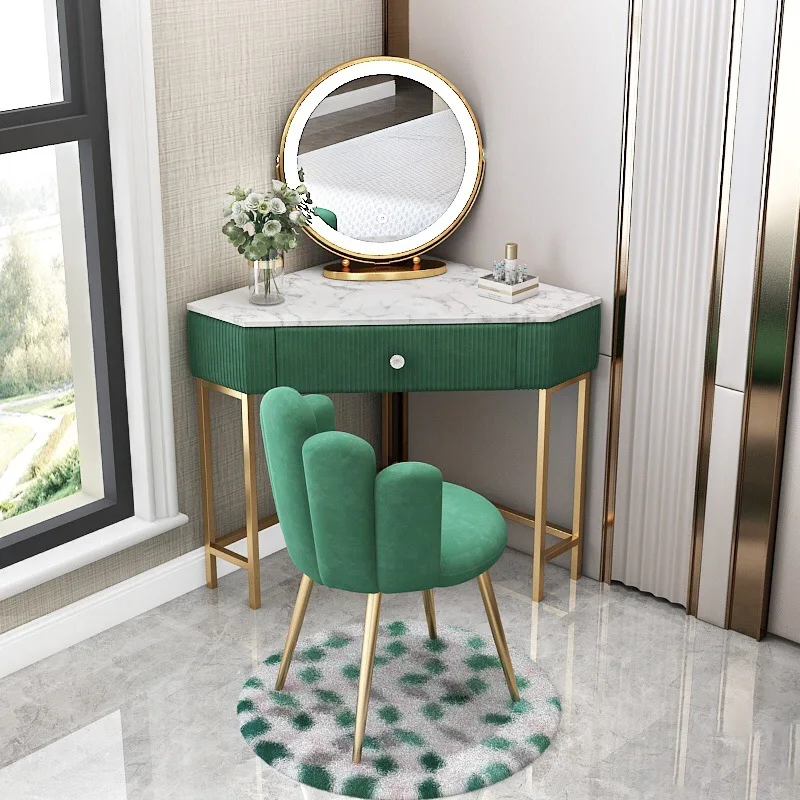 

Nordic Velvet Home Bedroom Backrest Dresser Metal Iron Art Salon Nail Chair Living Room Coffee Negotiation Chair Furniture