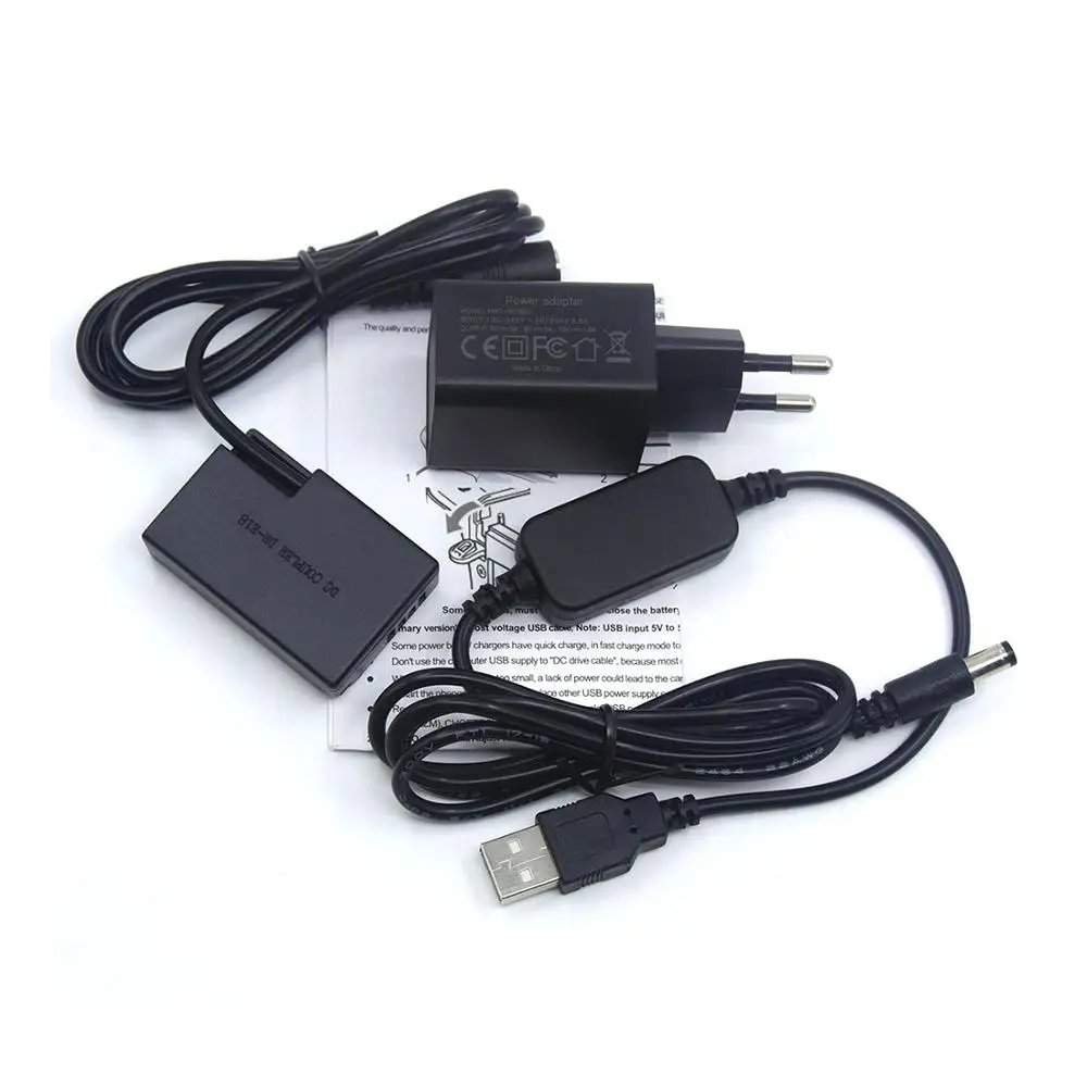 

QC3.0 USB Charger + USB Cable + DR-E18 LP-E17 Dummy Battery for Canon EOS 750D Kiss X8i T7i T6i 760D T6S 77D 800D 200D Rebel SL2