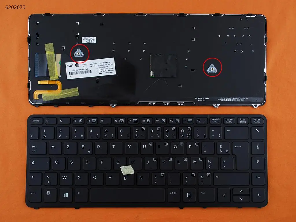 

French AZERTY New For HP EliteBook 840 G1 840 G2 850 G1 850 G2 740 G1 740 G2 Laptop Keyboard Black Frame with Backlit & Pointer