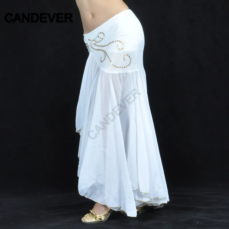 Женский костюм для танца живота юбка рыбий хвост с блестками и оборками в