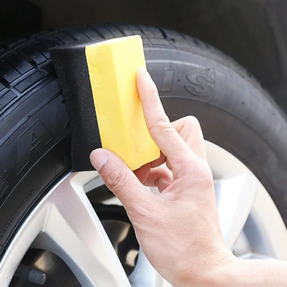 

20Pcs Car Tyre Cleaning Sponge Cleaning Dressing Waxing Polishing Brush Sponge Tool U-Shaped Design Strong Cleaning Power