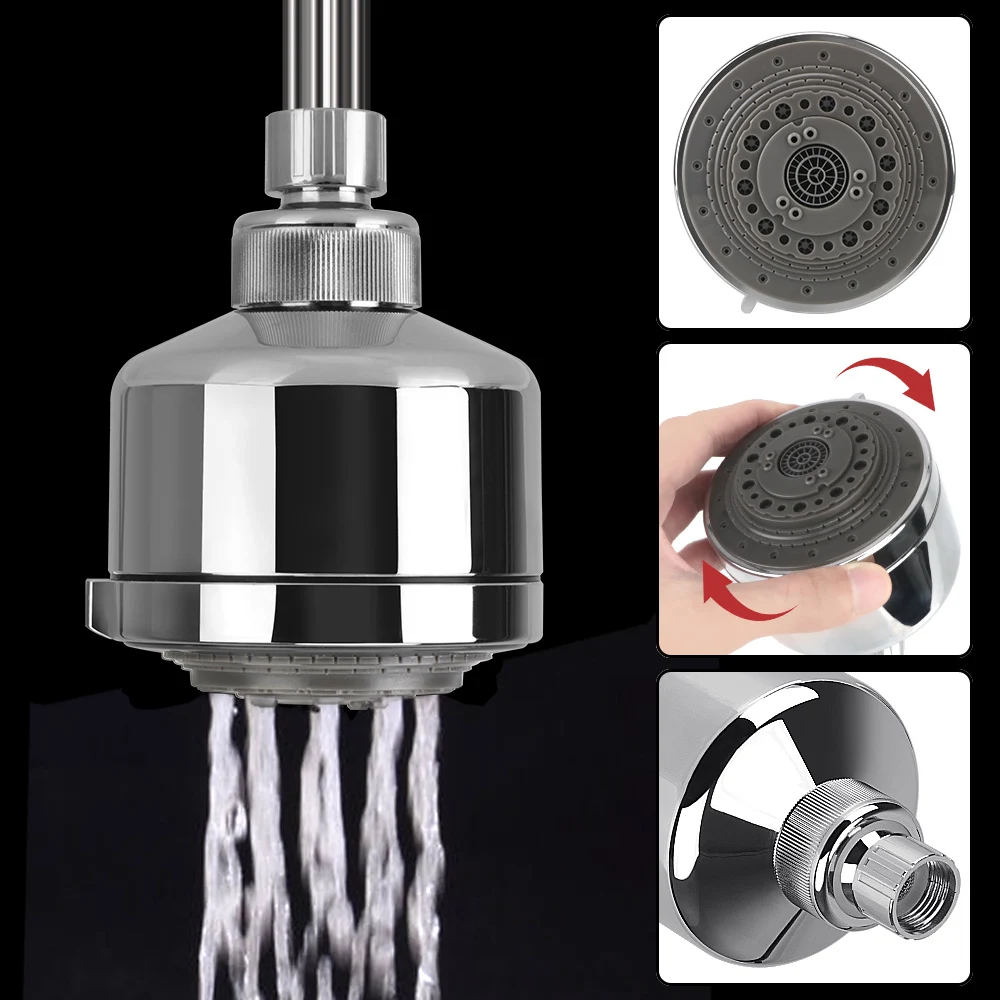 

Home improvement Water-saving Full Function Rotating Top Sprinkler Multifunction Pressurized Shower Head Bathroom Accessories