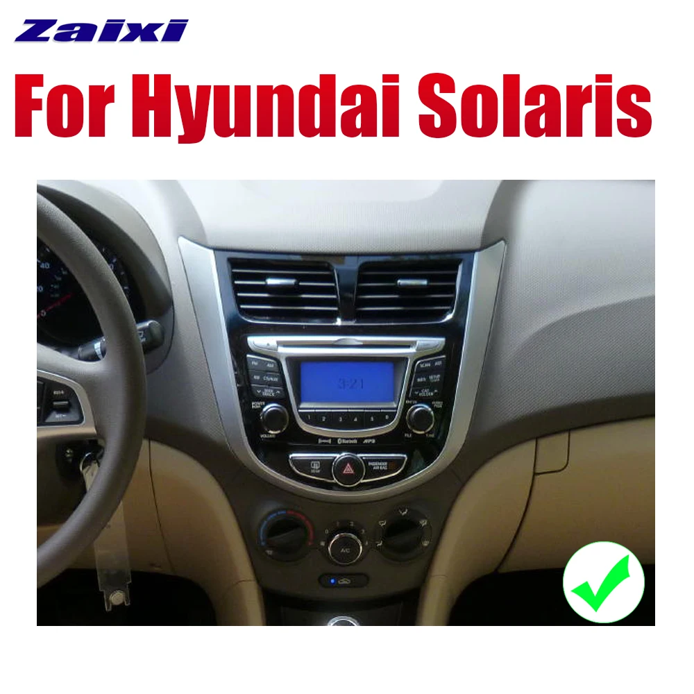 Автомагнитола на Android с GPS-навигацией для Hyundai Solaris 2011-2018 мультимедийная система