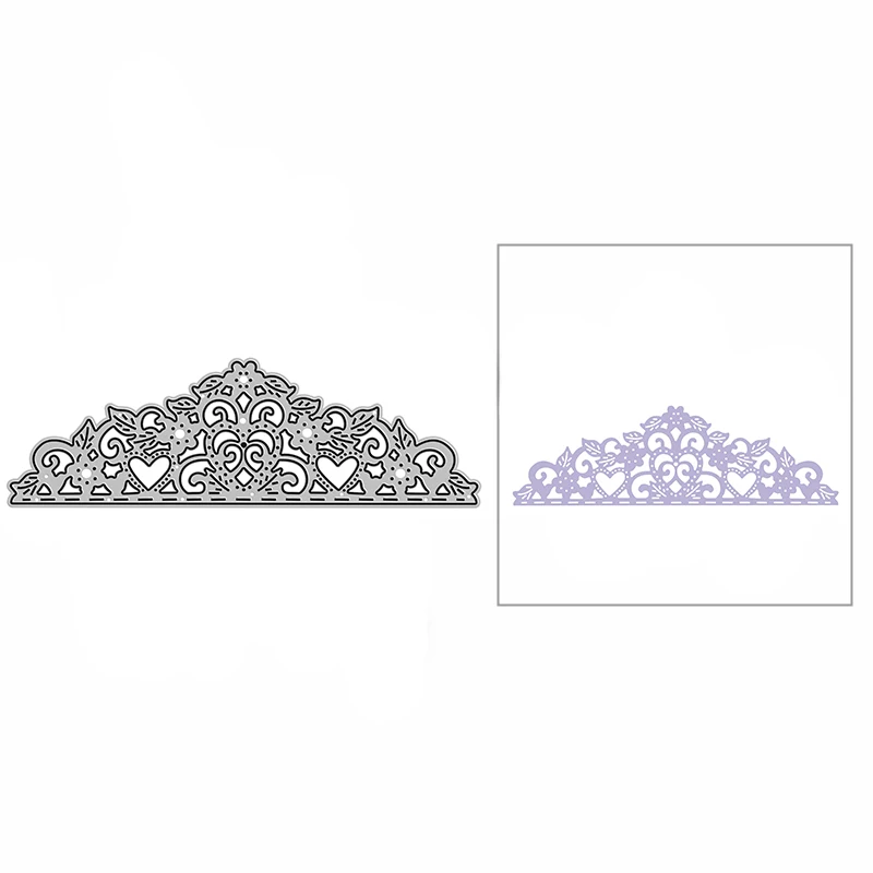 

New Heart Leafy Border Craft Embossing Mold 2021 Metal Cutting Dies for DIY Decorative Scrapbooking Album Card Making No Stamps