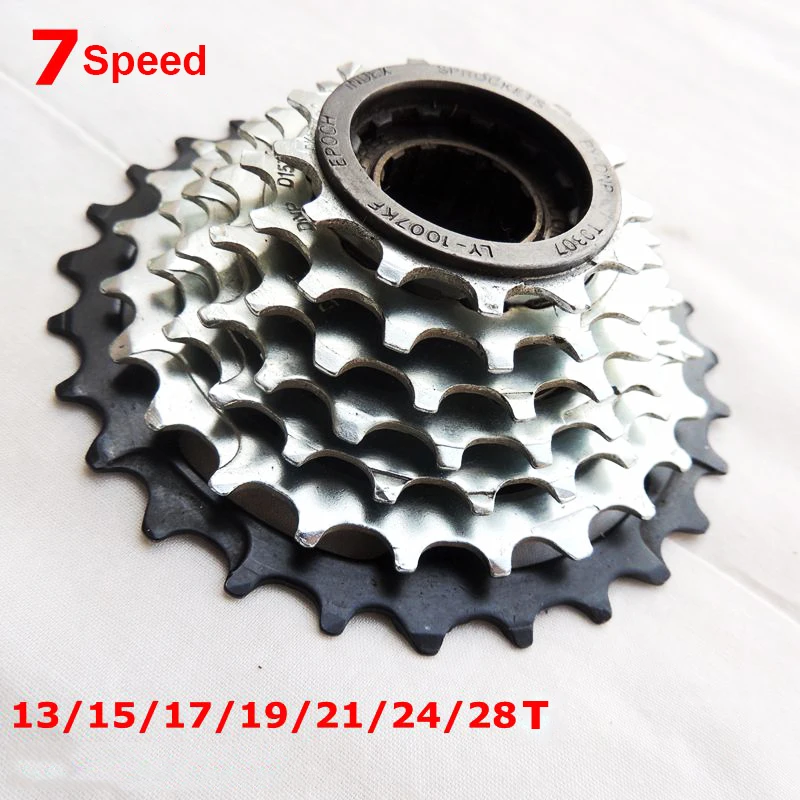 7/8 скорость 13-32T Cog кассета позиционирования маховик MTB Горный шоссейный велосипед свободного хода Велосипед маховик Металлическая резьба звездочка