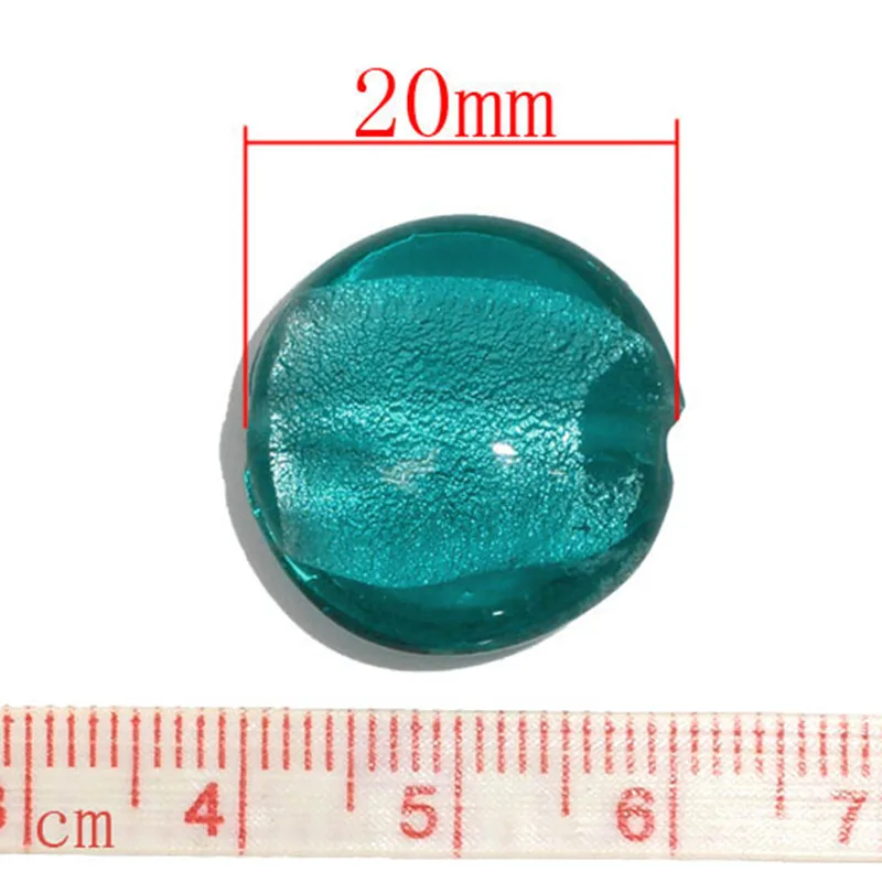DoreenBeads стеклянные бусины из голубой фольги для ювелирных изделий фурнитура