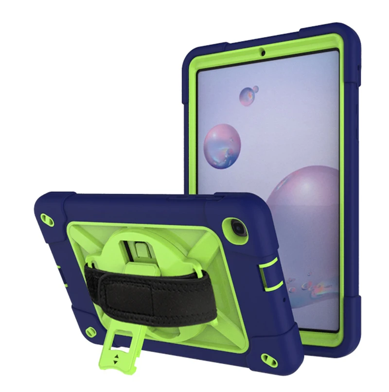 

Full Body Protective Case for Samsung Galaxy Tab A 8.4 T307U/T307 Shockproof Silicone Cover with Nylon Hand Strap for Kids+Pen