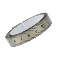 stainless steel metric scale ruler 123 m for woodworking w selfadhesive tape for work benches saw tables machinery tables