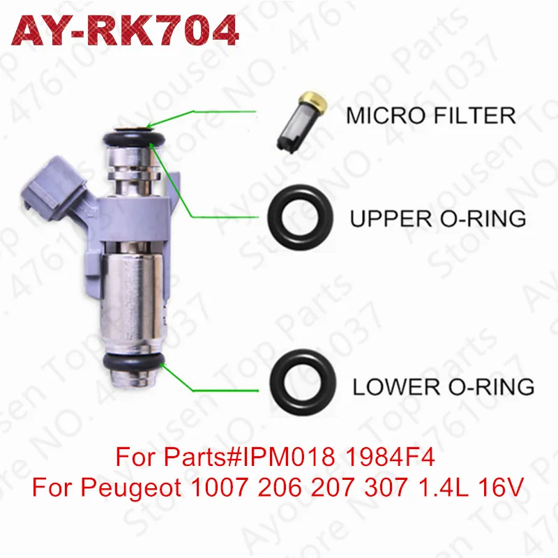 10 комплектов Φ для Peugeot 106 206 207 307 704 4l топливных форсунок детали # IPM001 IPM018 (Φ) |