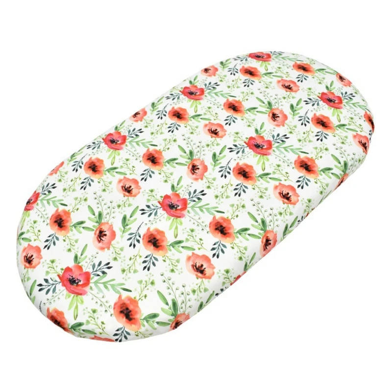 

Baby Moses Basket Sheets Crib Care Changing Pad Mattress Removable Cover Printed Mini Cradle Protector