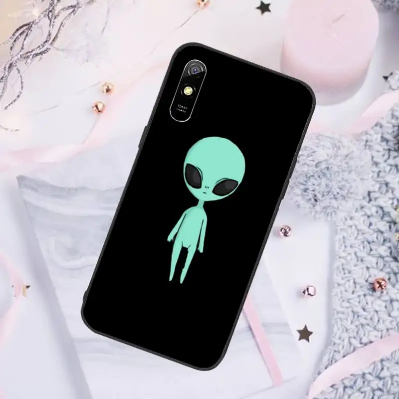 

Aesthetics Cute Cartoon Alien Phone Case For Xiaomi Mi Redmi Note 7 8 9 pro 8T 9T 9S 9A 10 Lite pro