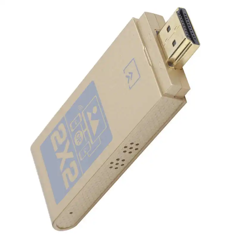 

Display Adapter Wireless Screen Mirroring HDTV Dongle Gold High Compatibility for Media Output Screen Sharing S8/S9/S10/S20 IOS