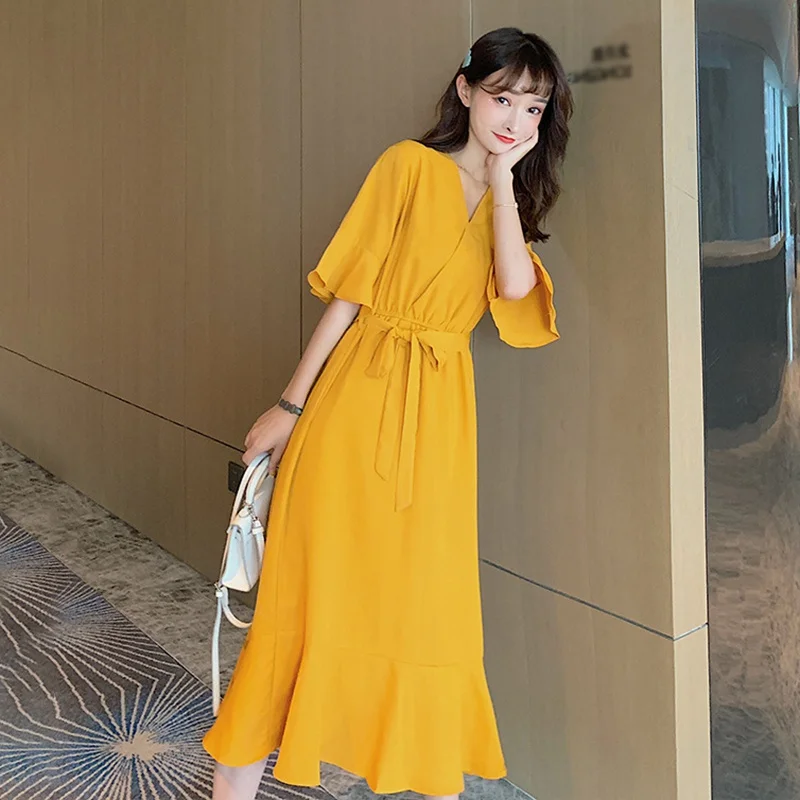 

Женское летнее платье с V-образным вырезом, женские платья с коротким рукавом, модные облегающие Женские Платья