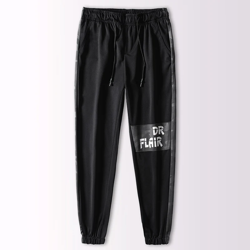 

Slacks men's tight waist slim leggings sports pants men's trousers spring summer ice thin-cut chaps quick pants pants