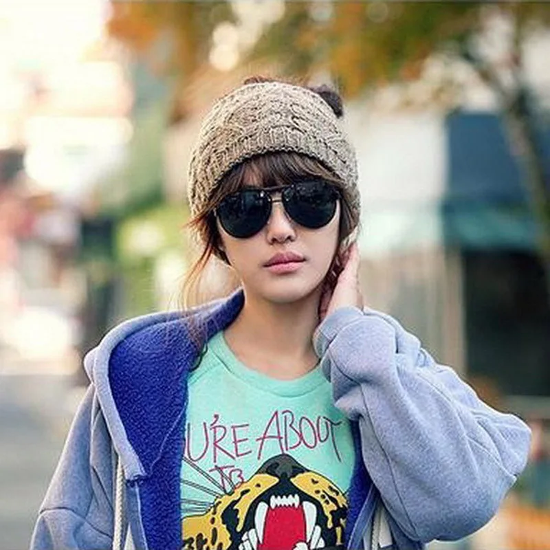 Женские вязанные вязаные повязки на голову женские зимние модные аксессуары для