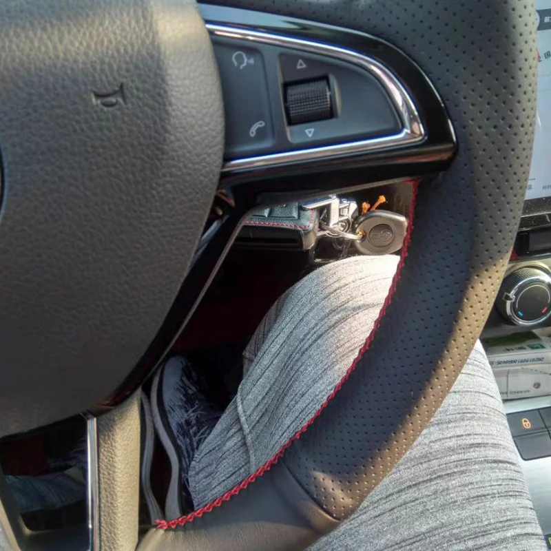 Высококачественная воловья кожа верхний слой ручная работа швейная накладка на