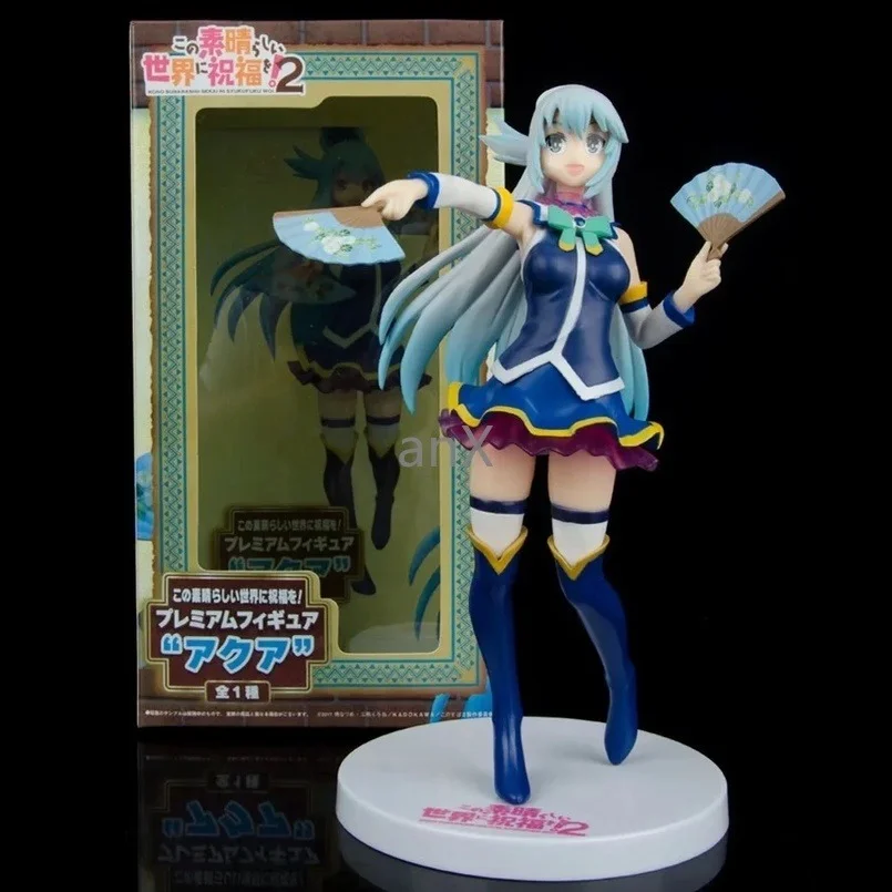 

20.5cm Aqua Figure Japanese Anime Figure KonoSuba God's Blessing on This Wonderful World Konosuba PVC Action Model Doll