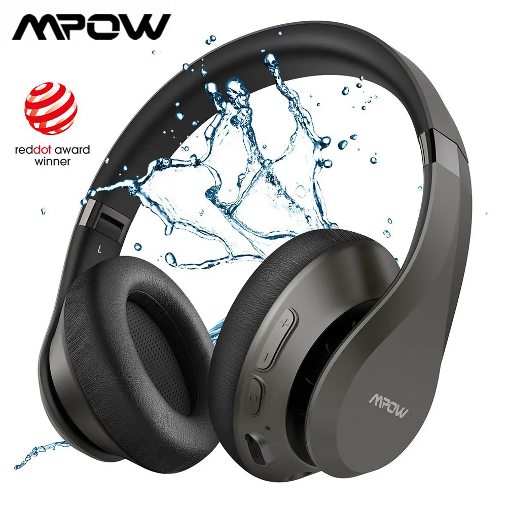 

Mpow H20 Wireless Headphone Professional Bluetooth 5.0 CVC 8.0 Headphones Hi-Fi Deep Bass Earbud with Mic & 30 Hrs Playing Time