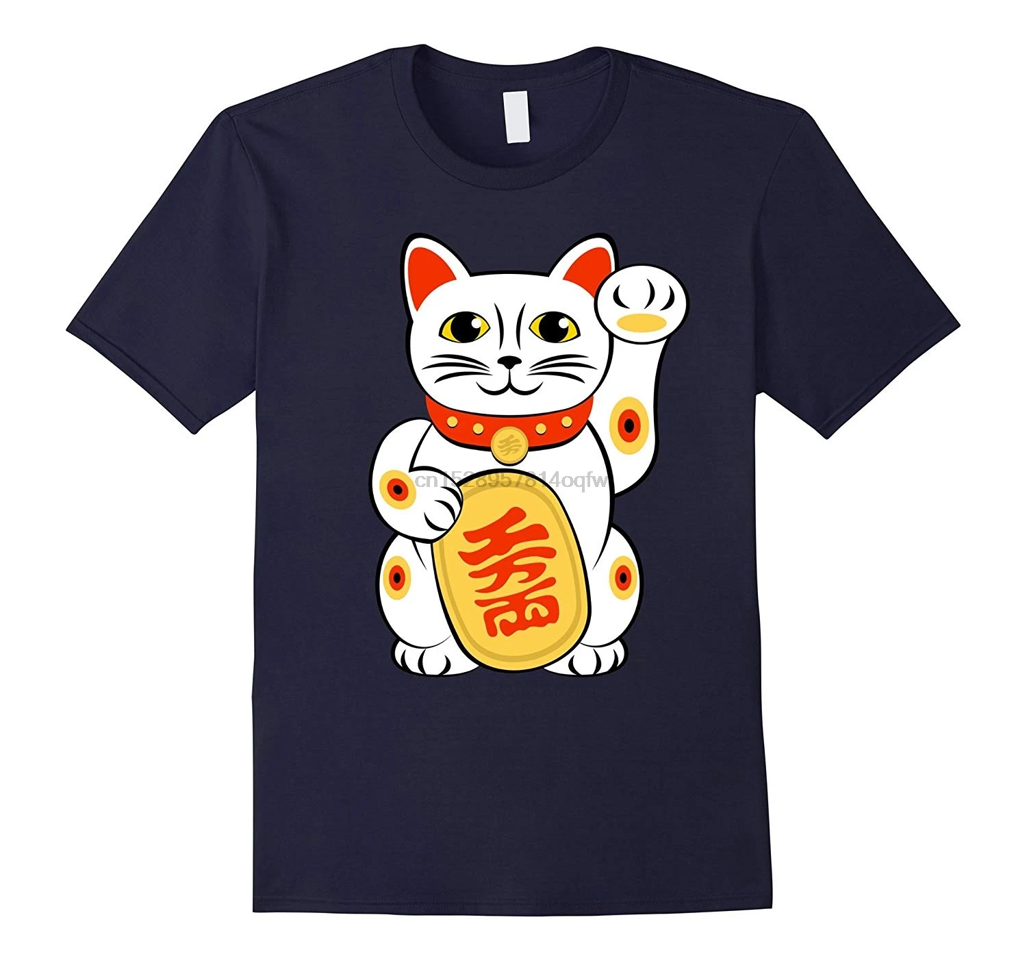 Для мужчин футболка манэки-нэко \ деньги манящие Lucky Cat с длинными рукавами для