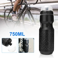 750ml mountain bike bicycle cycling water drinking bottle outdoor sports plastic portable convenient kettle drinkware dropship