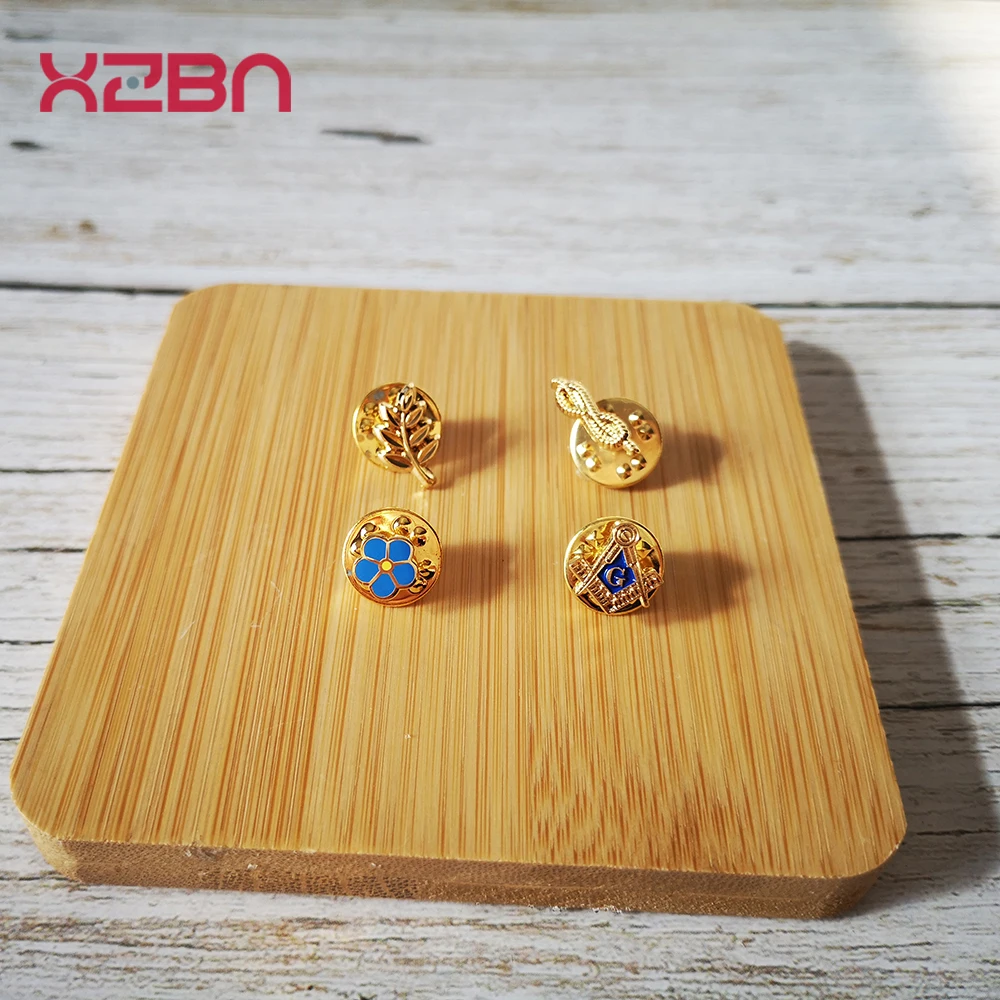 

Золотые мини булавки масонов Forget Me Not