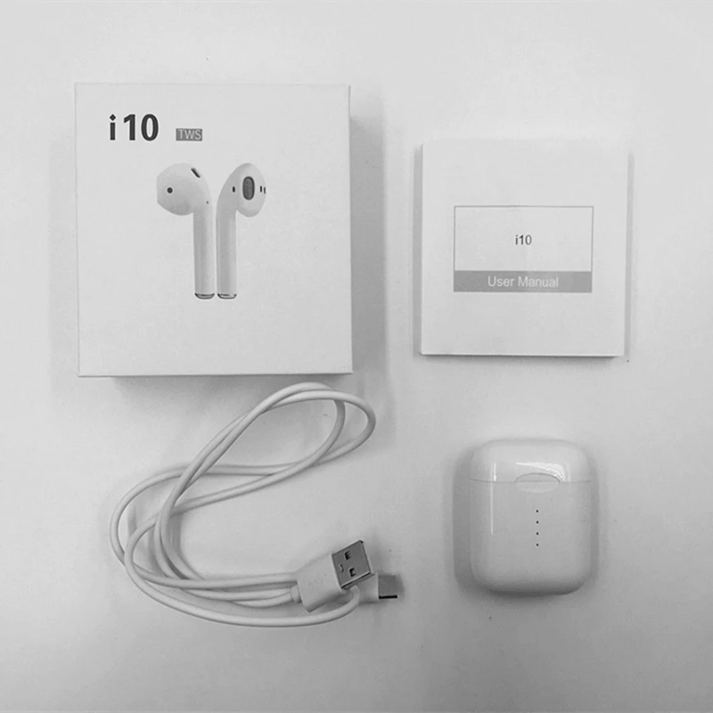 I10 tws Bluetooth наушники мини беспроводная гарнитура Спортивные Беспроводные наушники с микрофоном настоящие стерео наушники для Xiaomi iPhone Phone