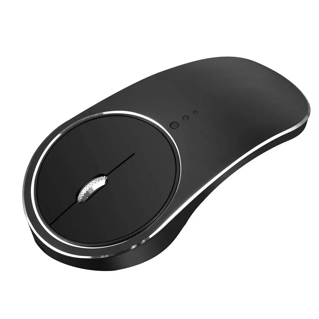 

Wireless Rechargeable Optical Mini Portable Aluminum Alloy Game Elegant Mouse USB Receiver