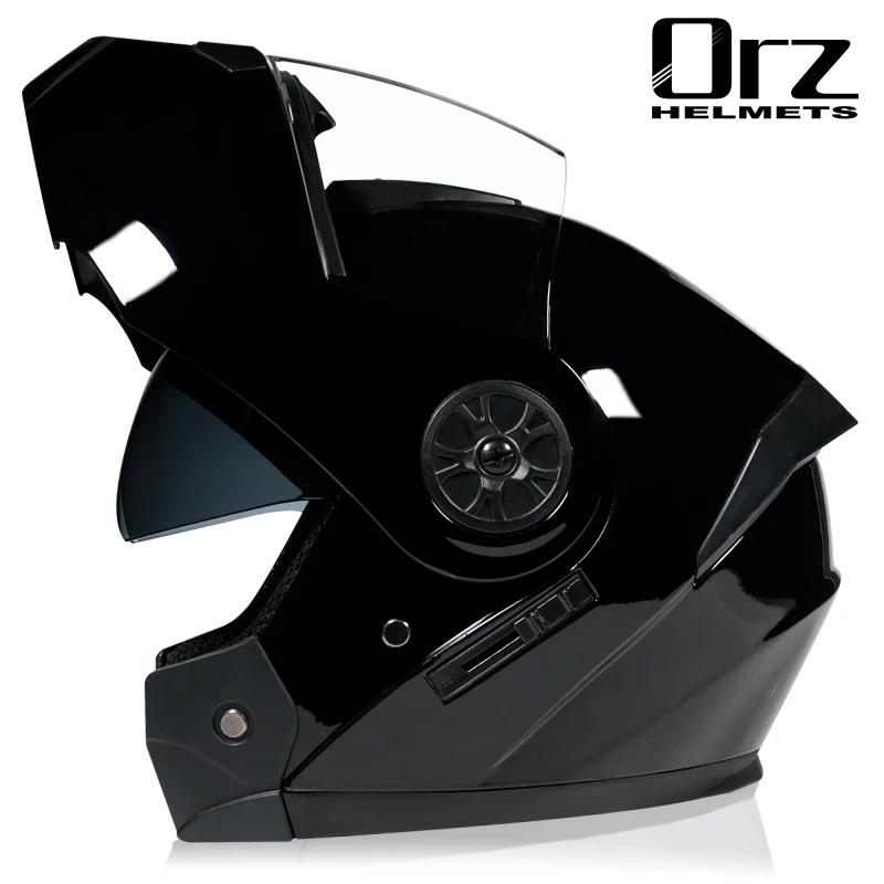 ORZ Modular Flip Motorcycle Helmet Motocicleta Casco Double Sunshade Motorcycle Racing Helmet S M L XL Size DOT
