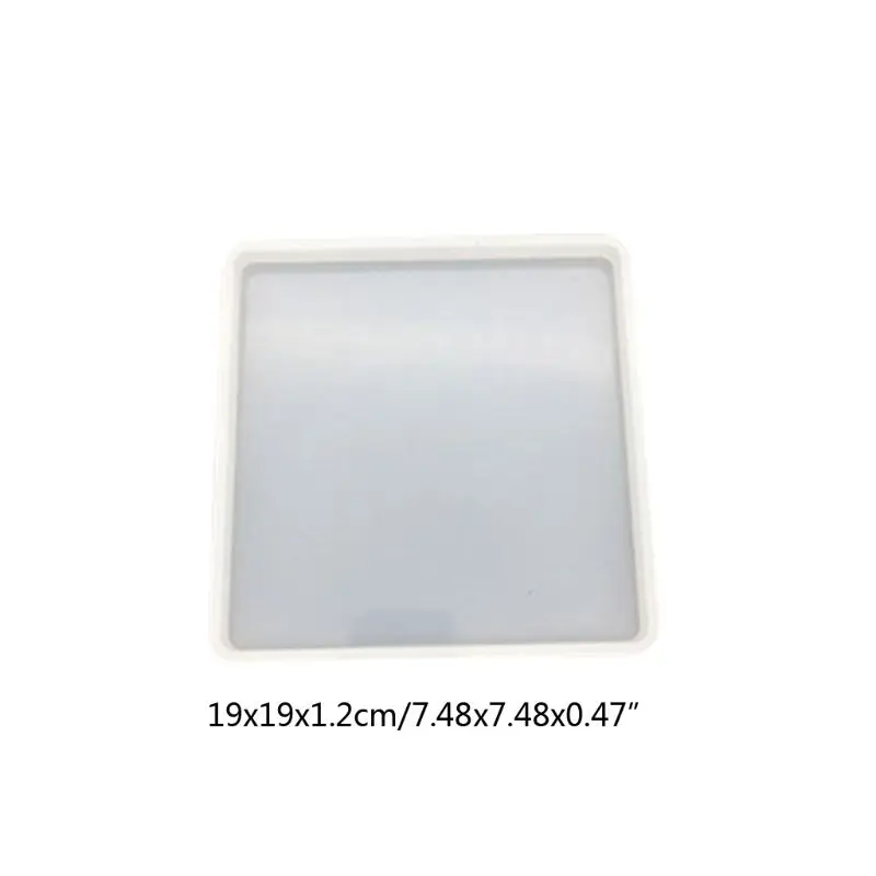 

5 Pcs/set Coaster Silicone Resin Molds Round Square DIY Crafts Making Epoxy Mold