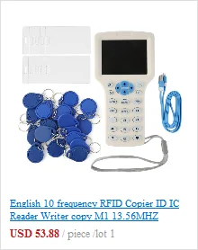 NFC ACR122U RFID считыватель смарт-карт Писатель Копир Дубликатор записываемый клон программное обеспечение USB S50 13,56 МГц ISO/IEC18092+ 5 шт M1 карты