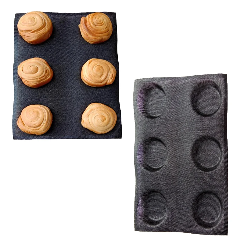 Форма для выпечки хлеба 6 ячеек из пористого стекловолокна|Принадлежности