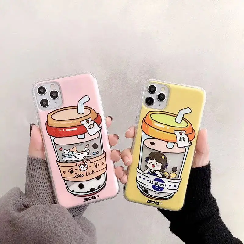 Чехол с пузырьками чая для Huawei Mate 30 Pro прозрачный милый Роскошный чехол 20 Nova 4 5