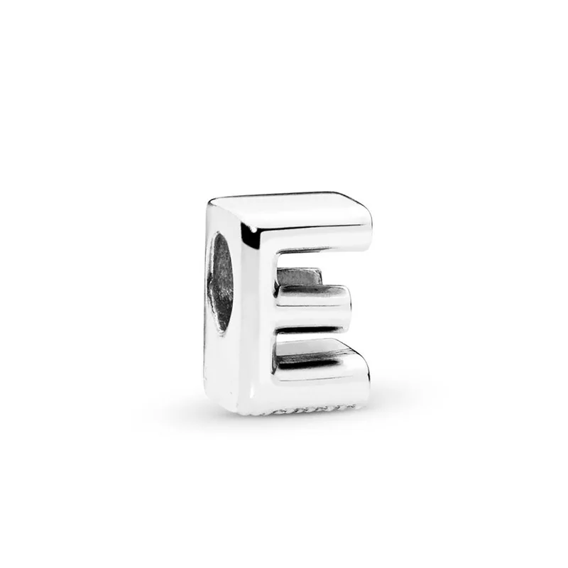 

Simple Style Vintage Alloy 26 Letter Beads Fit Original Pandora Charms for Women Birthday Gift Handmade Jewelry