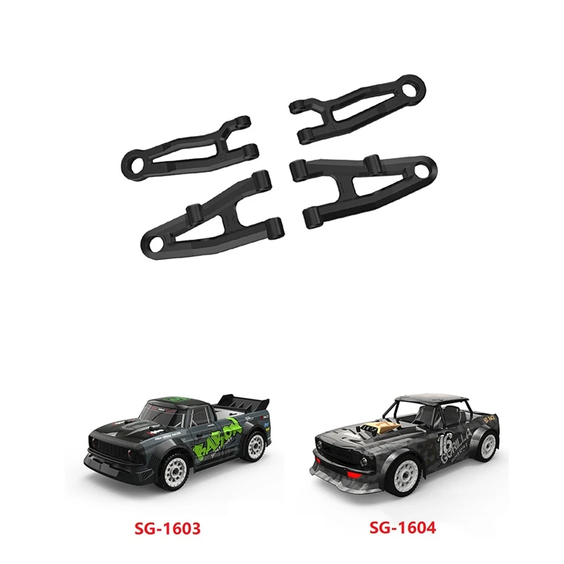 

4Pcs Front Upper & Lower Arm for SG 1603 SG 1604 SG1603 SG1604 1/16 RC Car Spare Parts Accessories