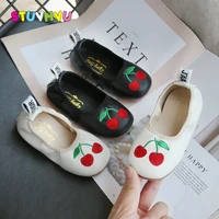 baby girl shoes embroider leather peas shoes 2020 spring and autumn new soft sole non slip toddler kids shoes flat 3 7 years old