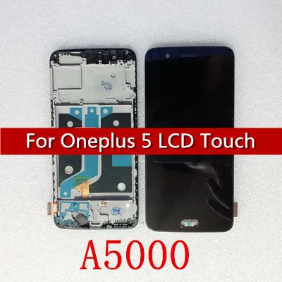 ЖК-дисплей для Oneplus 3 A3000 3T A3010 5 A5000 кодирующий преобразователь сенсорного экрана в