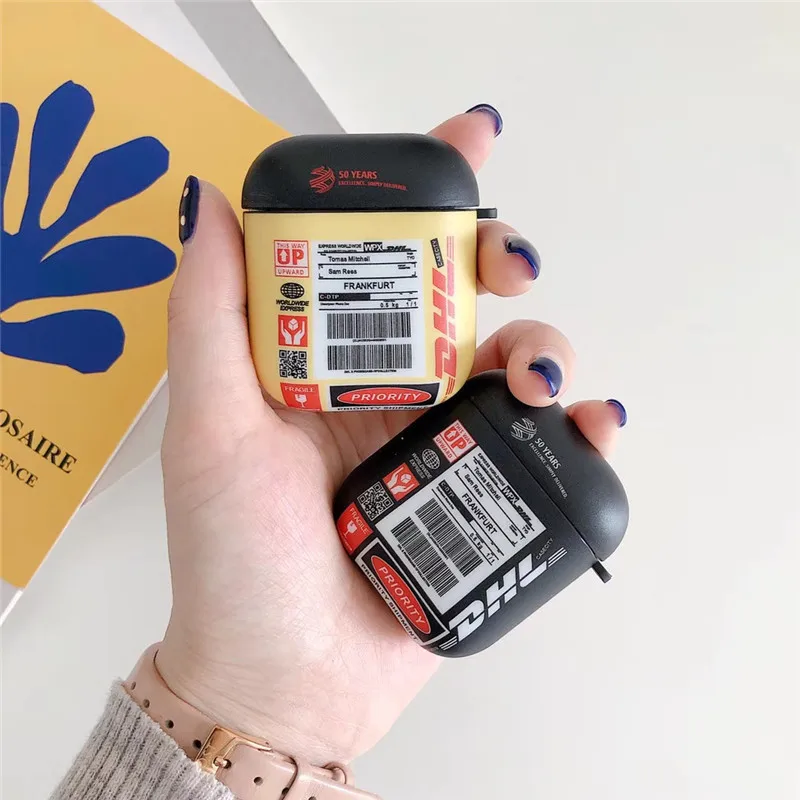 Популярные Роскошные уличные брендовые DHL Express юбилей жесткие беспроводные наушники гарнитура чехол для Airpods pro Air pods pro 3 Чехол