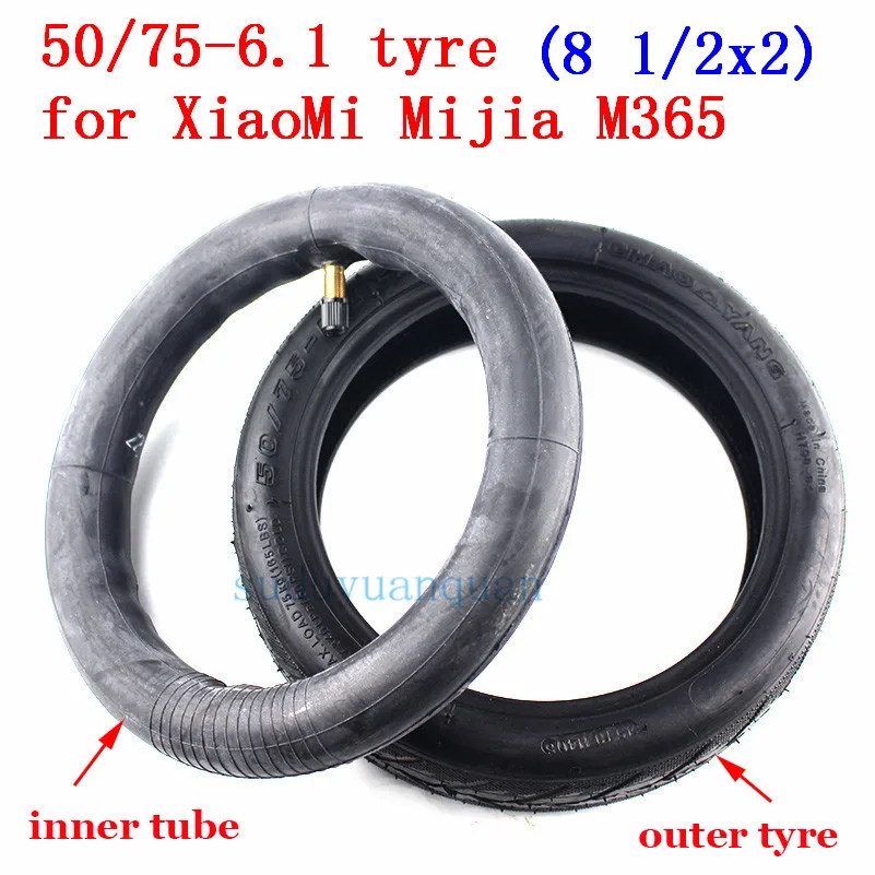 tube and tyre 6,1 новая модель Chaoyang мини электрический скутер утолщенная 81/2x2*50/75-внутренняя и внешняя шины - Цвет: tube and tyre