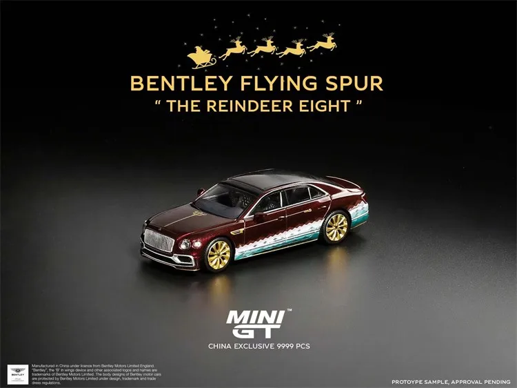 Коллекция эксклюзивных литых моделей HeyToys Mini GT 1/64 285 рождественские летающие