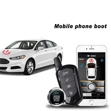 Universal auto parts mobile phone remote start button start PKE keyless access system with engine hidden lock function