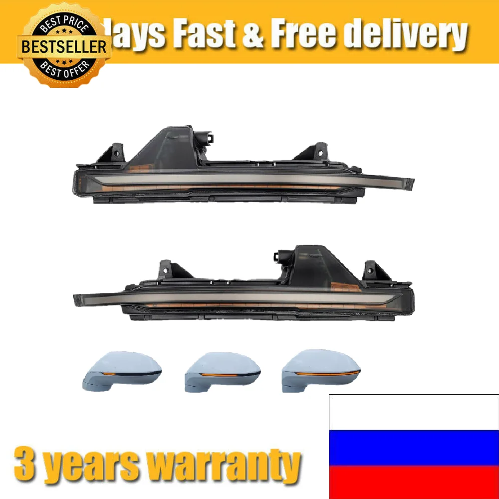 

Светодиодный динамический поворотник для зеркала заднего вида, с последовательным индикатором для Audi A7 S7 RS7 4G8 2010-2017