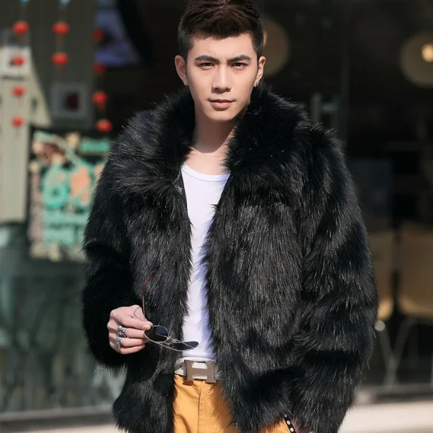 Мужское пальто из искусственного меха 2020 зимнее меховое плотное Jaqueta Masculina Parkas с