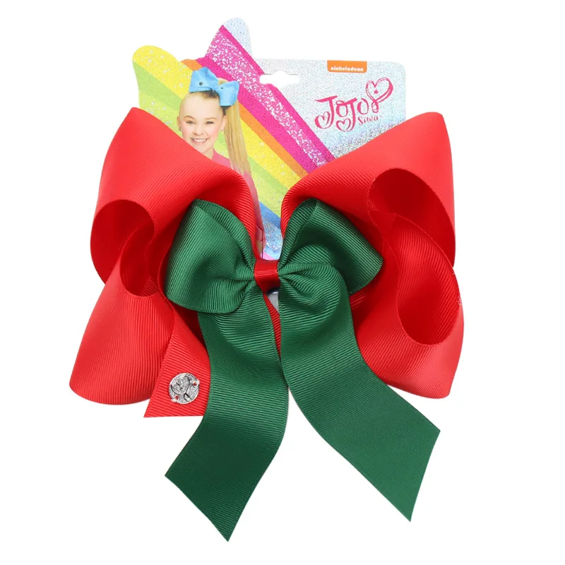 Горячие Продажа Новые 7 ''Jojo Bows/Jojo Siwa большой заколки для волос девочек Заколки