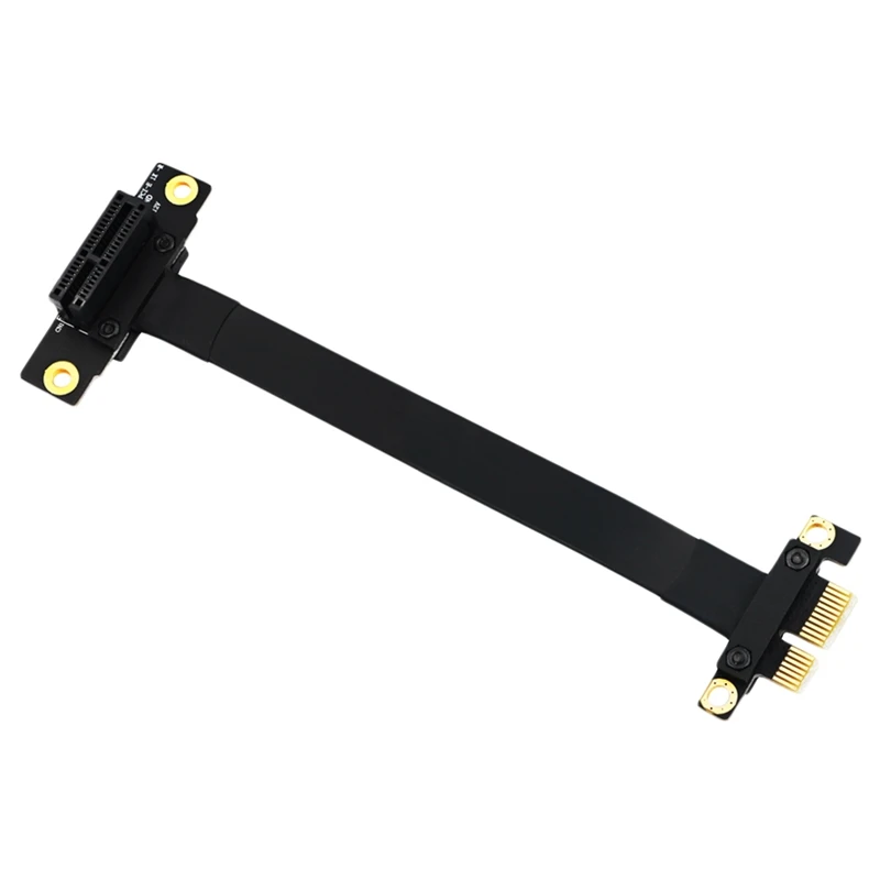 

90 Degree Pci-E Pci Express 1X To 1X Slot Riser Card Converter Extender Ribbon Adapter Extension Cable Pci-E X1 Gold Plated For