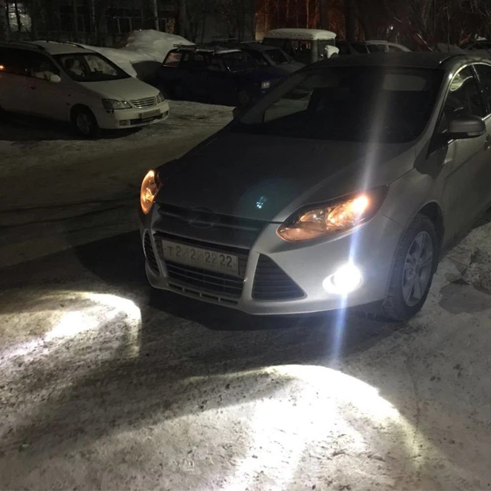 Buildreamen2 автомобиля 4000LM светодиодный туман светильник Ангел глаз DRL Дневной 12V