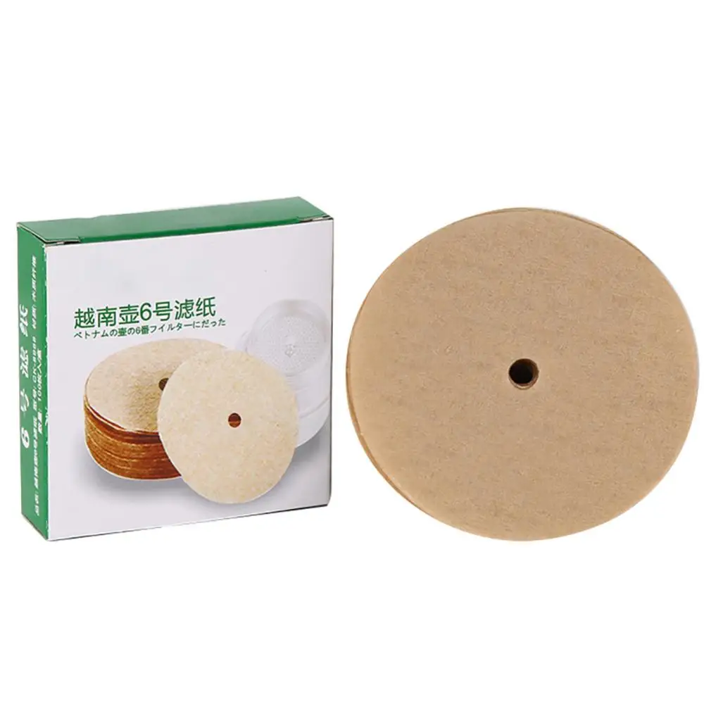 

60% Hot Sales!!! 100Pcs Round Wood Replacement Filter Papers for Number 6/9 Coffee Marker Pot