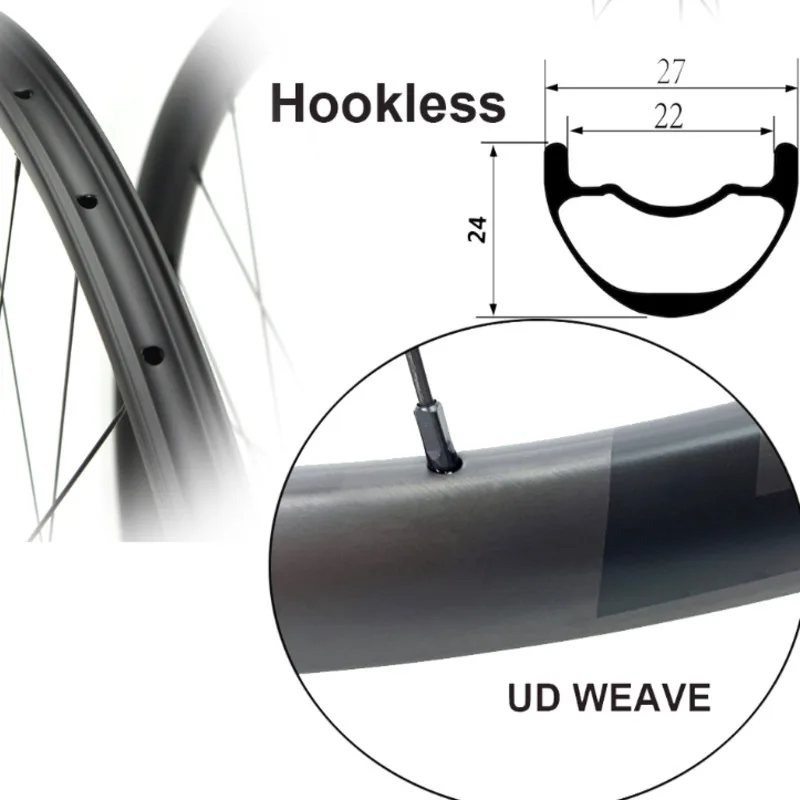ELITEWHEELS 29er Mtb Углеродные колеса 27*24 мм ширина Hookless 28H XC горный велосипед Wheelset M11