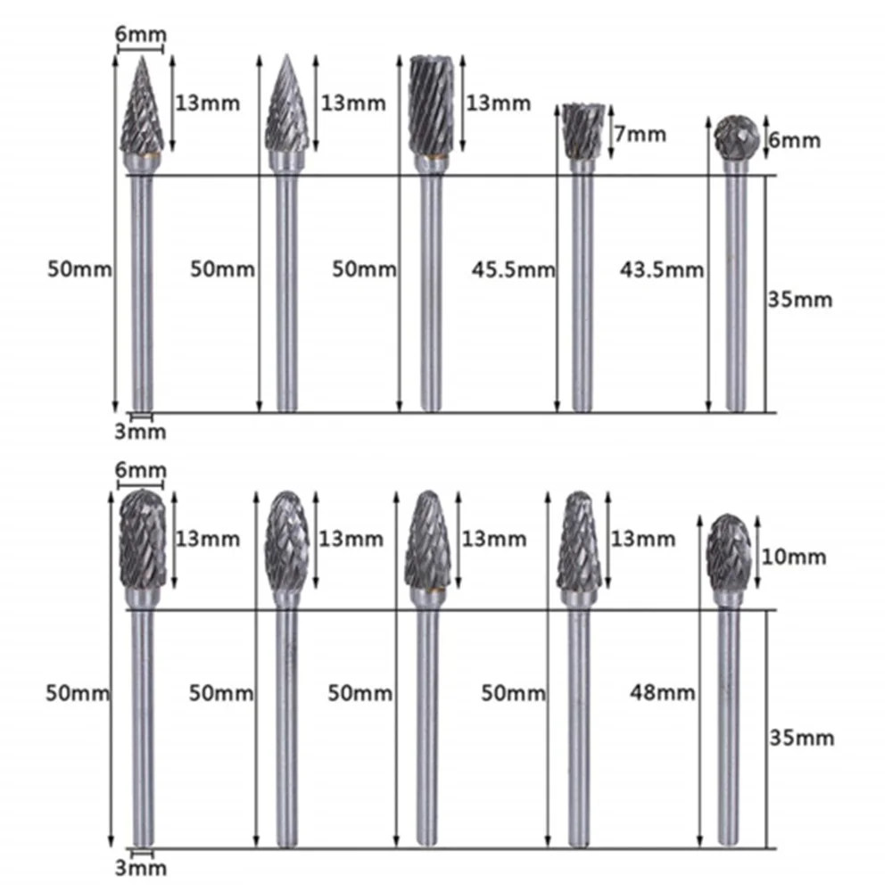 10 шт. набор сверл из вольфрамовой стали|Абразивные инструменты| |