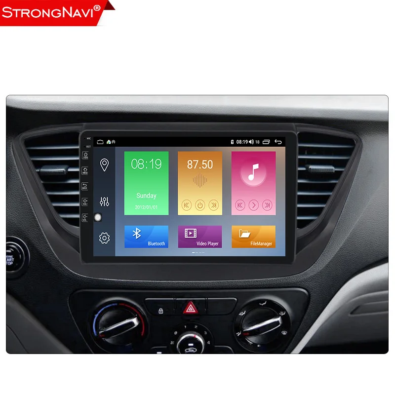 Автомобильный Радио Мультимедийный видео плеер Android 10 0 2Din для hyundai solaris 2 2017 2018 verna